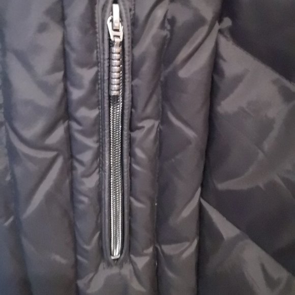 Jones New York black woman's winter coat with detachable hood - Picture 5 of 15